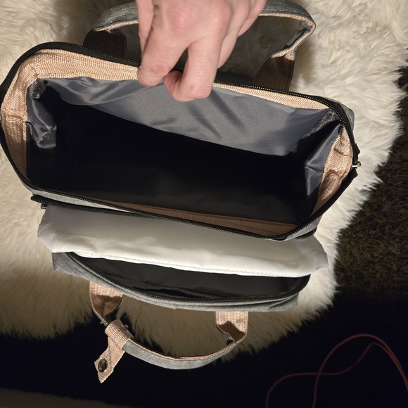 Gray Multi-Functional Men's Backpack - Picture 6 of 11